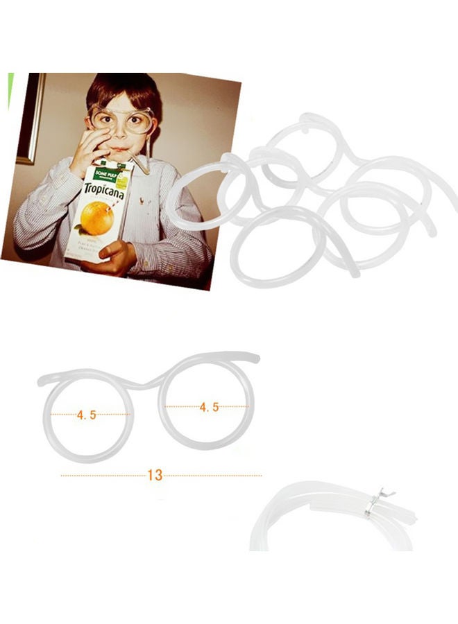Fun Eyeglasses Eyewear Straw Orange 15x2x2cm - Image 5